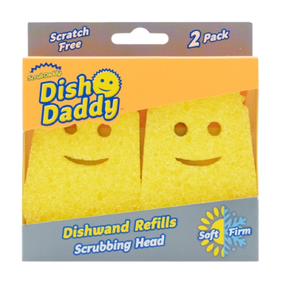 SCRUB DADDY Dish Daddy - Náhradní houbičky, Yellow 2 ks