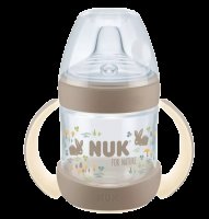 NUK for Nature Lahvička na učení s kontrolou teploty 150 ml 1 ks hnědá NUK for Nature Lahvička na učení s kontrolou teploty 150 ml 1 ks hnědá