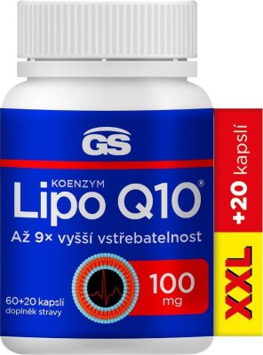 GS Koenzym Lipo Q10 100 mg 80 kapslí GS Koenzym Lipo Q10 100 mg 80 kapslí