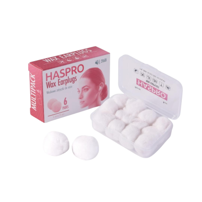 HASPRO Voskové zátky do uší 6 ks HASPRO Voskové zátky do uší 6 ks