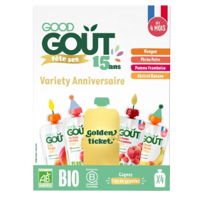 GOOD GOÛT BIO Ovocný Jackpot 4 x 120 g