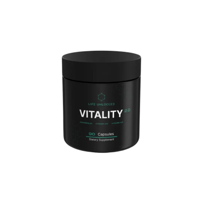LIFEUNLOCKED VITALITY 2.0 Magnesium + Vitamin D3 + K2, 90 kapslí
