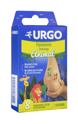 URGO TATTOO Animal Dětská náplast 8ks