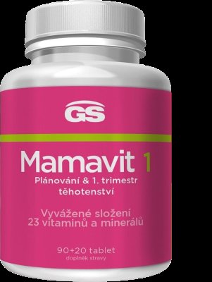 GS GS Mamavit 1 Plánování a 1. trimestr 110 tablet