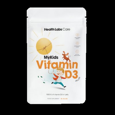 HEALTH LABS CARE My Kids Vitamin D3 - želé bonbony bez přidaného cukru 60 ks