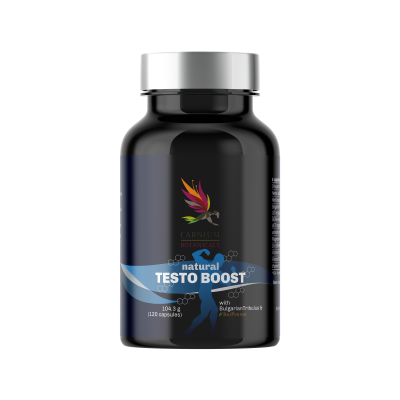 CARNIUM BOTANICALS Natural Testo Boost: Posilovač Testosteronu 120 kapslí