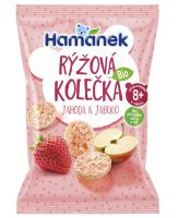 HAMÁNEK BIO Rýžová kolečka Jahoda&Jablko 35 g HAMÁNEK BIO Rýžová kolečka Jahoda&Jablko 35 g