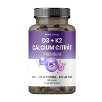MOVIT ENERGY Vitamín D3 1000 IU + K2 75 mcg + Calcium Citrát 90 kapslí MOVIT ENERGY Vitamín D3 1000 IU + K2 75 mcg + Calcium Citrát 90 kapslí