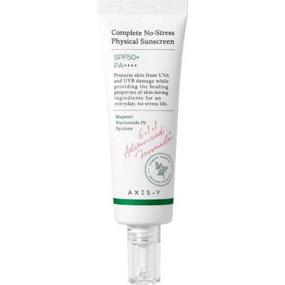 AXIS-Y Y Complete No-Stress Physical Sunscreen SPF50+/PA++++ - Lehký SPF krém s minerálními filtry 50 ml