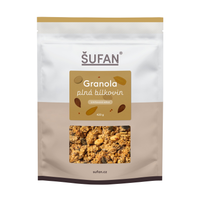 ŠUFAN Granola plná bílkovin 420 g ŠUFAN Granola plná bílkovin 420 g