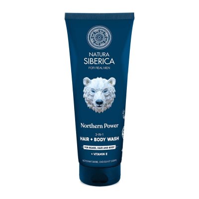 NATURA SIBERICA Arctic Wild Mycí gel 3v1 na vlasy, tělo a vousy Severní síla 200 ml NATURA SIBERICA Arctic Wild Mycí gel 3v1 na vlasy, tělo a vousy Severní síla 200 ml