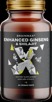 BRAINMAX Enhanced Ginseng & Shilajit 60 kapslí