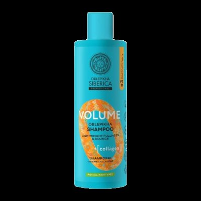 NATURA SIBERICA Oblepikha O Volume Kolagenový šampon pro objem vlasů 400 ml