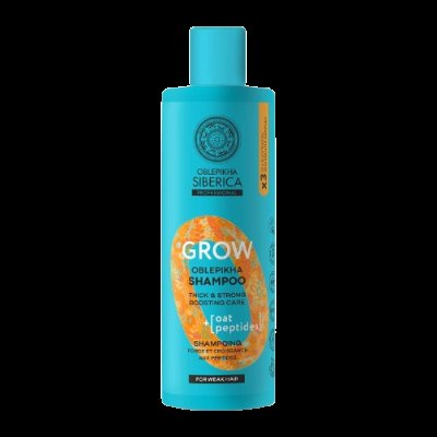 NATURA SIBERICA Oblepikha O Grow Peptidový posilující šampon pro růst vlasů 400 ml NATURA SIBERICA Oblepikha O Grow Peptidový posilující šampon pro růst vlasů 400 ml