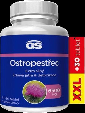 GS Ostropestřec 6500 mg XXL 100 tablet