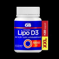 GS Vitamin Lipo D3, 1000 IU, XXL 80 kapslí