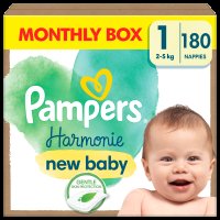 PAMPERS Harmonie Baby vel.1 - Měsíční balení 180 ks
