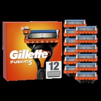 GILLETTE Fusion5 Náhradní holicí hlavice pro muže, 12 ks