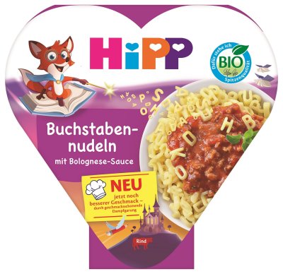 HIPP BIO Písmenkové těstoviny s boloňskou omáčkou 250 g
