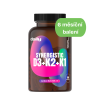 DAILY Synergistic D3 + K2 + K1 180 kapslí