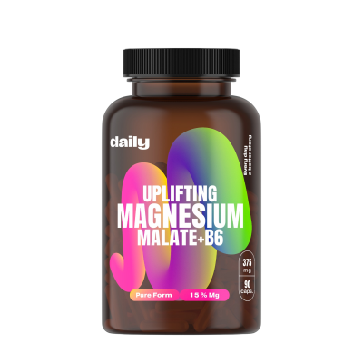 DAILY Uplifting Magnesium Malate + B6 90 kapslí