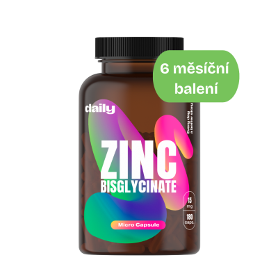 DAILY Zinc Bisglycinate 180 kapslí