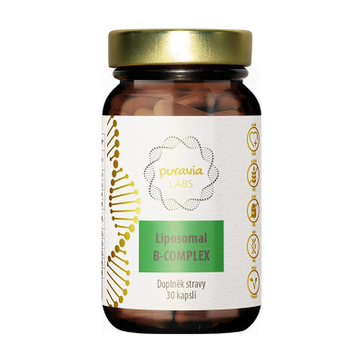 PURAVIA LABS Liposomální B-komplex, 30 kapslí