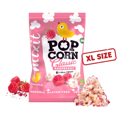 MIXIT Velký BIO popcorn - Malina 75 g
