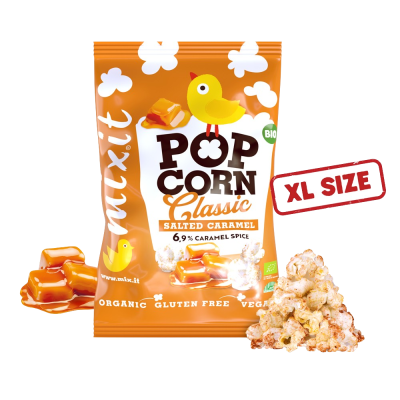 MIXIT Velký BIO popcorn - Slaný karamel 75 g