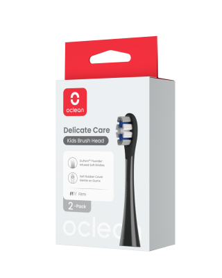 OCLEAN náhradní hlavice X Kids P3K8 Delicate Care černé 2 ks