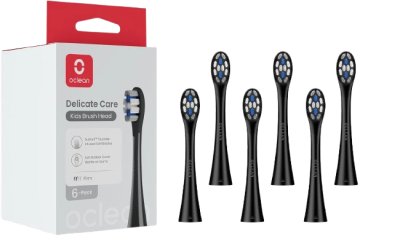 OCLEAN náhradní hlavice X Kids P3K8 Delicate Care černé 6 ks