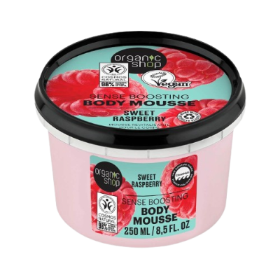 ORGANIC SHOP Povzbuzující tělová pěna Sladká malina 250 ml
