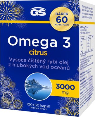 GS Omega 3 citrus 160 kapslí GS Omega 3 citrus 160 kapslí