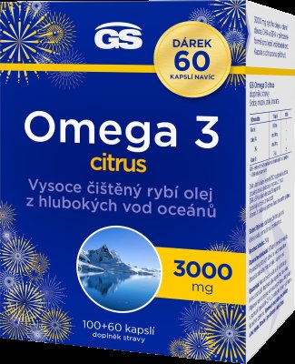 GS Omega 3 citrus 160 kapslí
