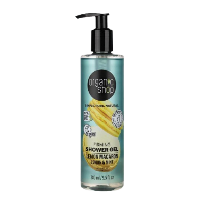ORGANIC SHOP Organic Shop Zpevňující sprchový gel Lemon Macaron - Citron a máta, 250 ml 250 ml