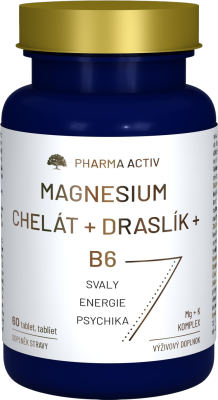 PHARMA ACTIV Magnesium Chelát + Draslík + B6 60 tablet