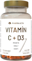 PHARMA ACTIV Vitamín C + D3 120 tobolek