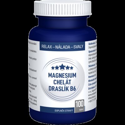 CLINICAL NUTRICOSMETICS Magnesium chelát, draslík, B6, 100 tablet