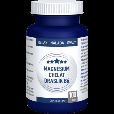 CLINICAL NUTRICOSMETICS Magnesium chelát, draslík, B6, 100 tablet