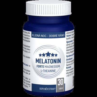 CLINICAL NUTRICOSMETICS Melatonin Forte Magnesium L-Theanine 30 tablet