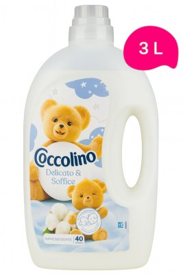 COCCOLINO Delicate and Soft aviváž 40 pracích dávek 3 l COCCOLINO Delicate and Soft aviváž 40 pracích dávek 3 l