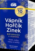 GS Vápník, hořčík, zinek 140 tablety