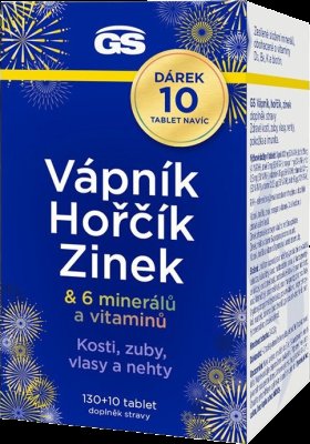 GS Vápník, hořčík, zinek 140 tablety