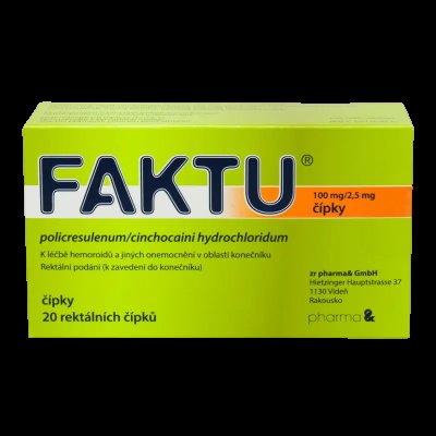 FAKTU 100MG/2,5MG SUP 20