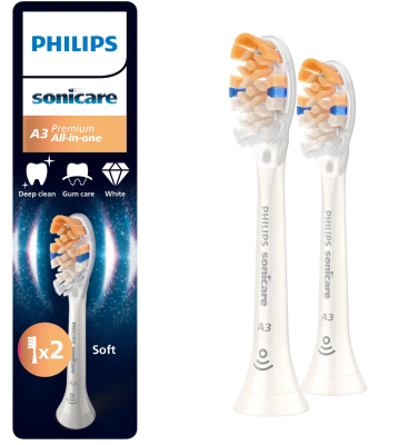 PHILIPS SONICARE A3 Premium All-in-One HX9092/87 bílá 2 ks