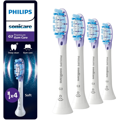 PHILIPS SONICARE Premium Gum Care HX9054/87 bílá 4 ks