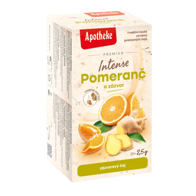 APOTHEKE čaj pomeranč a zázvor Intense 20 x 2.5 g