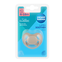 CANPOL BABIES Dudlík kaučukový třešinka NUDE béžový 1 ks