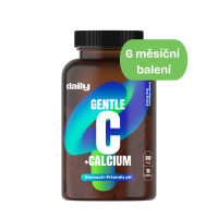 DAILY Gentle C + Calcium 180 kapslí