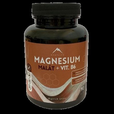 HROTLIFE Magnesium malát + vitamín B6 90 kapslí